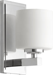 Kaplan 1 Light Seeded Glass Wall Sconce in Chrome
