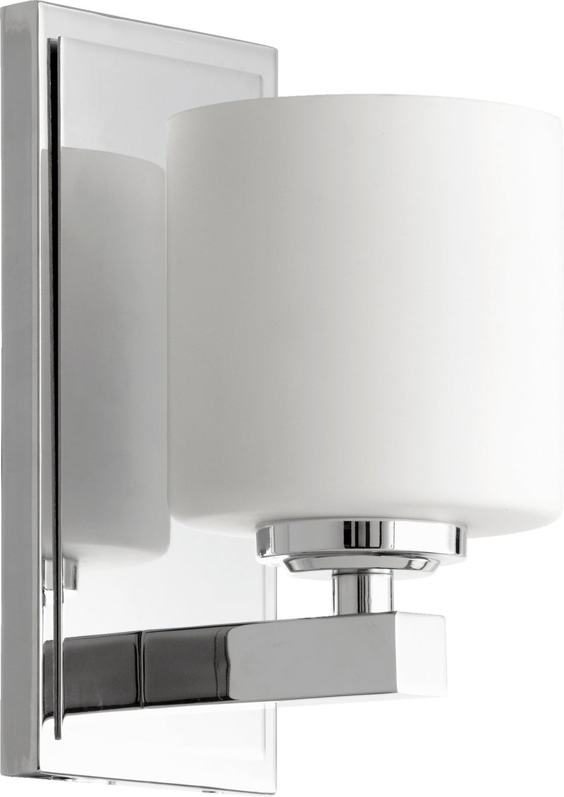 Kaplan 1 Light Seeded Glass Wall Sconce in Chrome