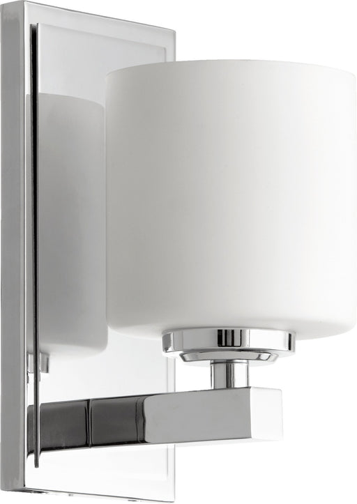 Kaplan 1 Light Seeded Glass Wall Sconce in Chrome