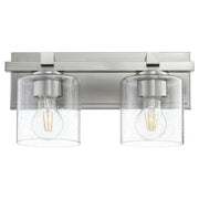 Kaplan 2 Light Vanity Light in Satin Nickel