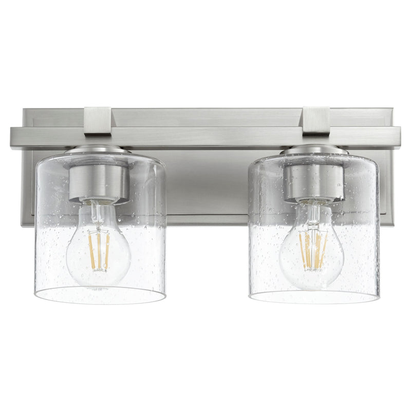 Kaplan 2 Light Vanity Light in Satin Nickel