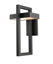 Luttrel 1 Light 8.625" Outdoor Wall Light, Black in Black