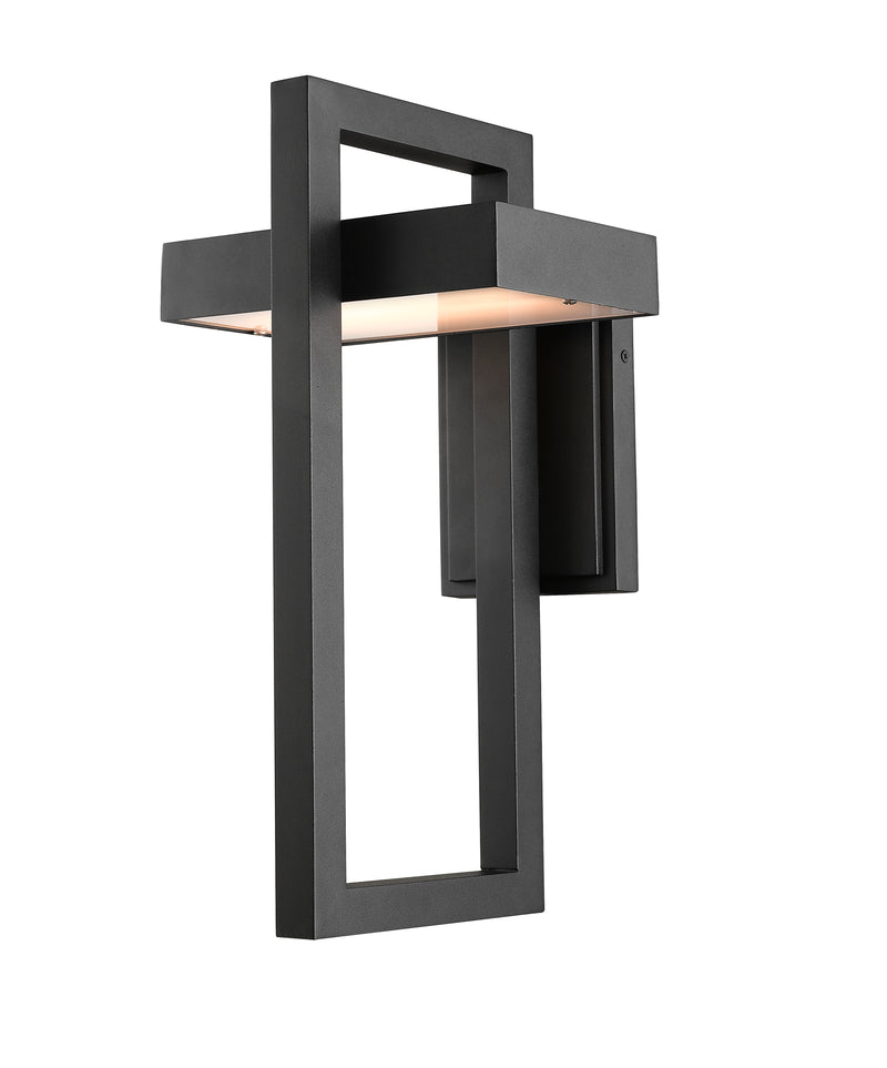 Luttrel 1 Light 8.625" Outdoor Wall Light, Black in Black