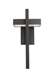 Luttrel 1 Light 8.625" Outdoor Wall Light, Black in Black