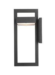 Luttrel 1 Light 8.625" Outdoor Wall Light, Black in Black