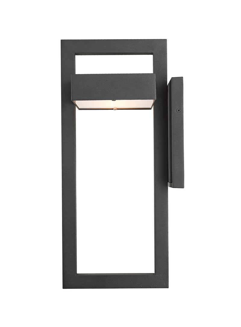 Luttrel 1 Light 8.625" Outdoor Wall Light, Black in Black