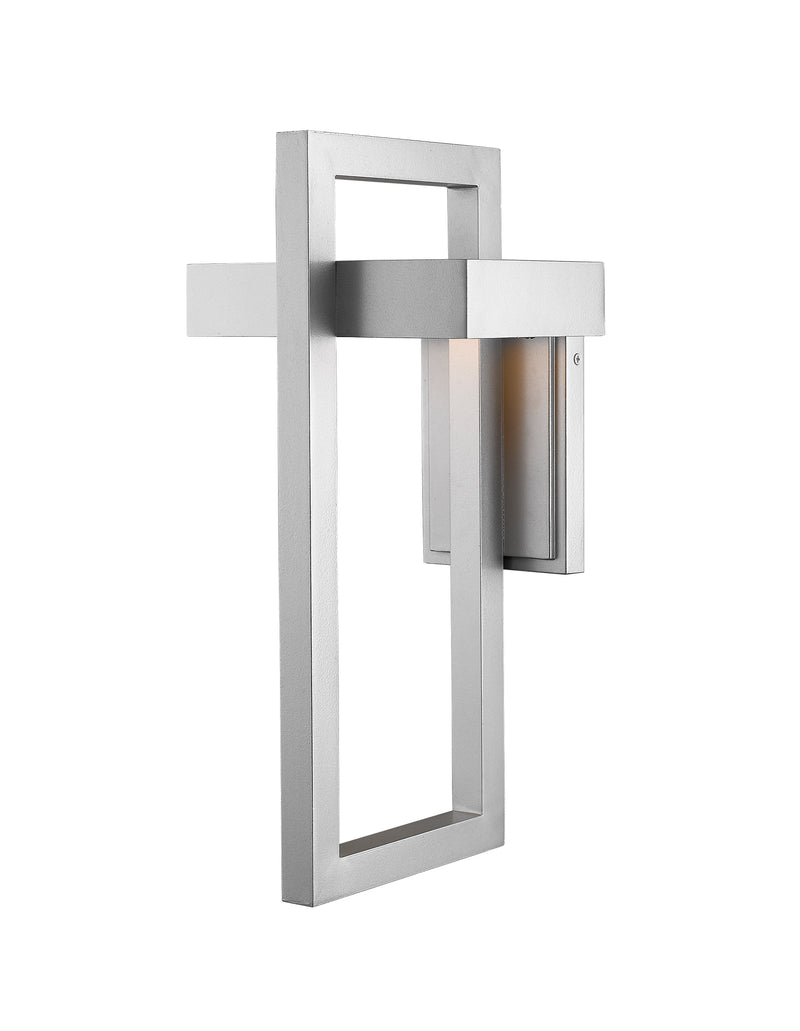 Luttrel 1 Light 8.625" Outdoor Wall Light, Silver in Silver