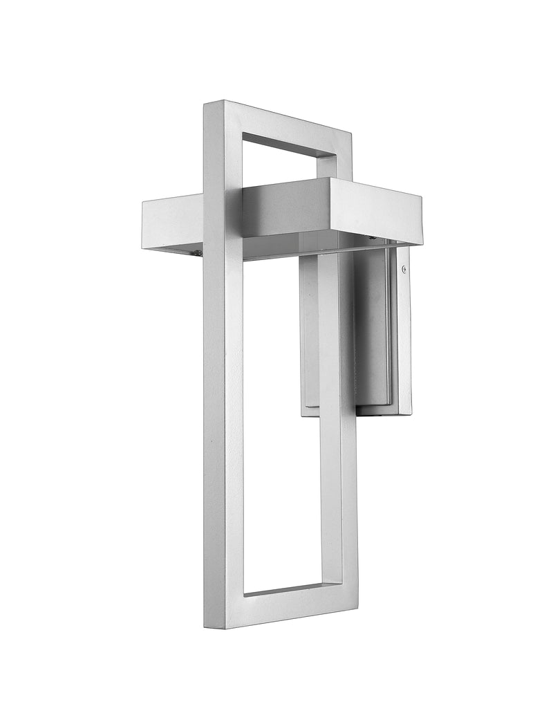 Luttrel 1 Light 8.625" Outdoor Wall Light, Silver in Silver
