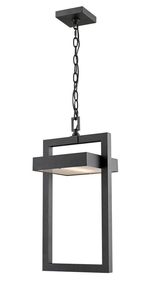 Luttrel 1 Light 10.5" Outdoor Chain Mount Ceiling Fixture in Black