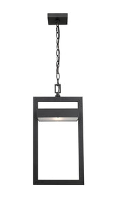 Luttrel 1 Light 10.5" Outdoor Chain Mount Ceiling Fixture in Black
