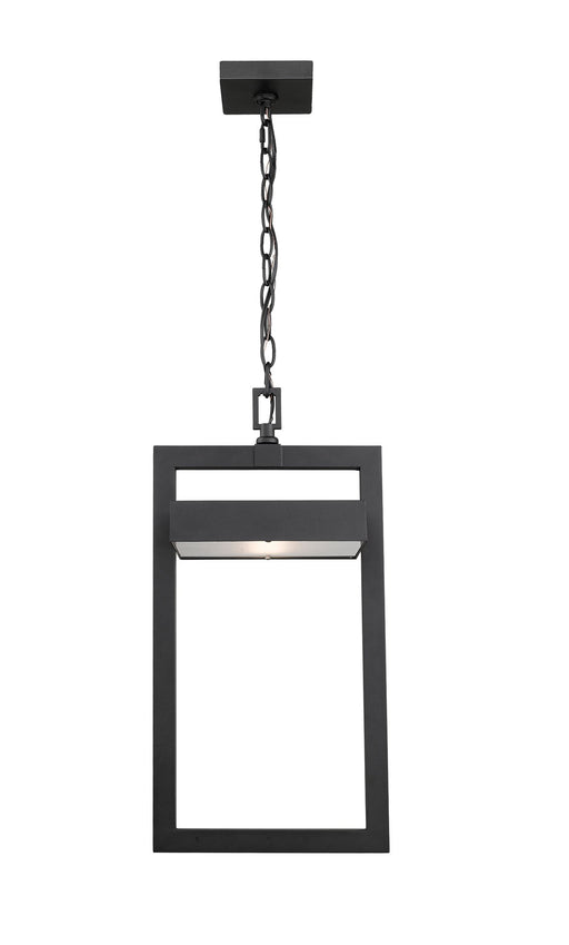 Luttrel 1 Light 10.5" Outdoor Chain Mount Ceiling Fixture in Black