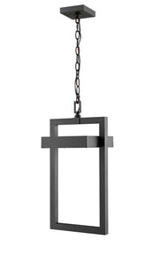 Luttrel 1 Light 10.5" Outdoor Chain Mount Ceiling Fixture in Black
