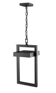 Luttrel 1 Light 10.5" Outdoor Chain Mount Ceiling Fixture in Black