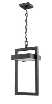Luttrel 1 Light 10.5" Outdoor Chain Mount Ceiling Fixture in Black