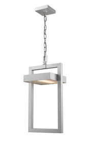 Luttrel 1 Light 10.5" Outdoor Chain Mount Ceiling Fixture in Silver