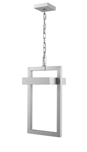 Luttrel 1 Light 10.5" Outdoor Chain Mount Ceiling Fixture in Silver