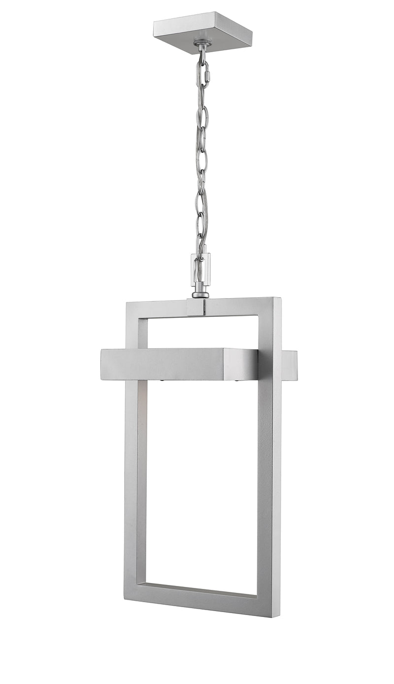 Luttrel 1 Light 10.5" Outdoor Chain Mount Ceiling Fixture in Silver