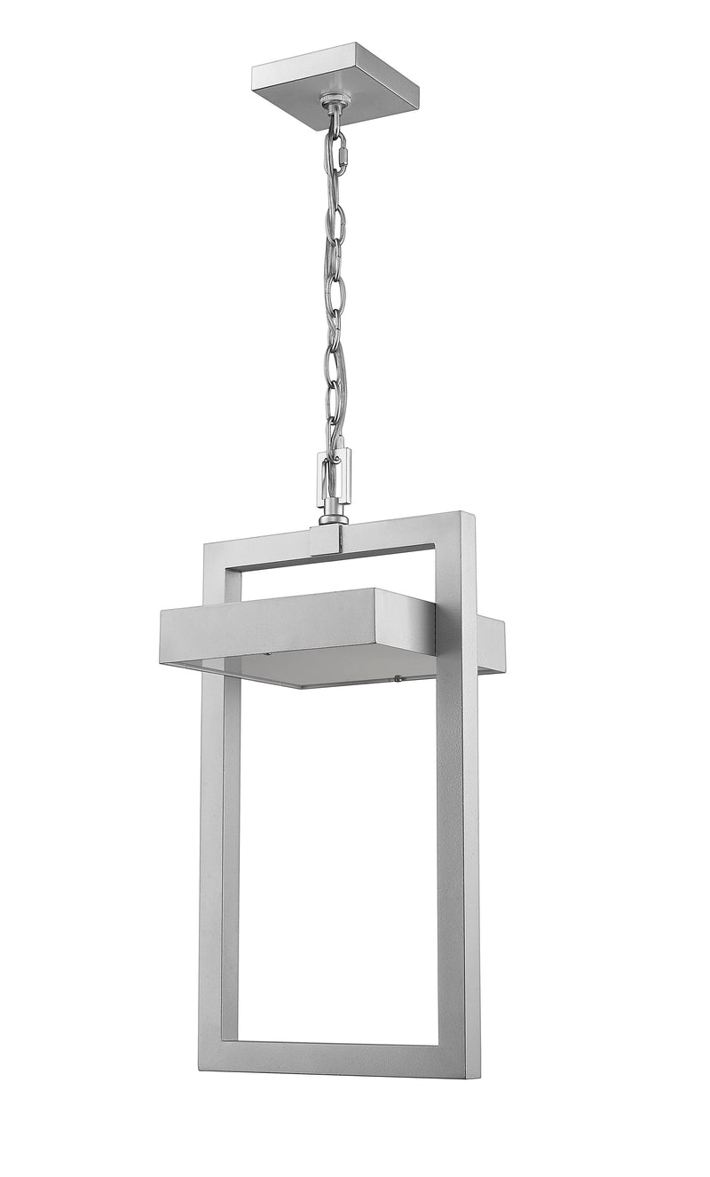 Luttrel 1 Light 10.5" Outdoor Chain Mount Ceiling Fixture in Silver