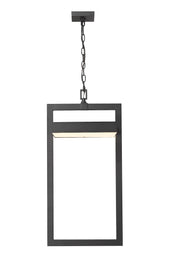 Luttrel 1 Light 11.75" Outdoor Chain Mount Ceiling Fixture in Black