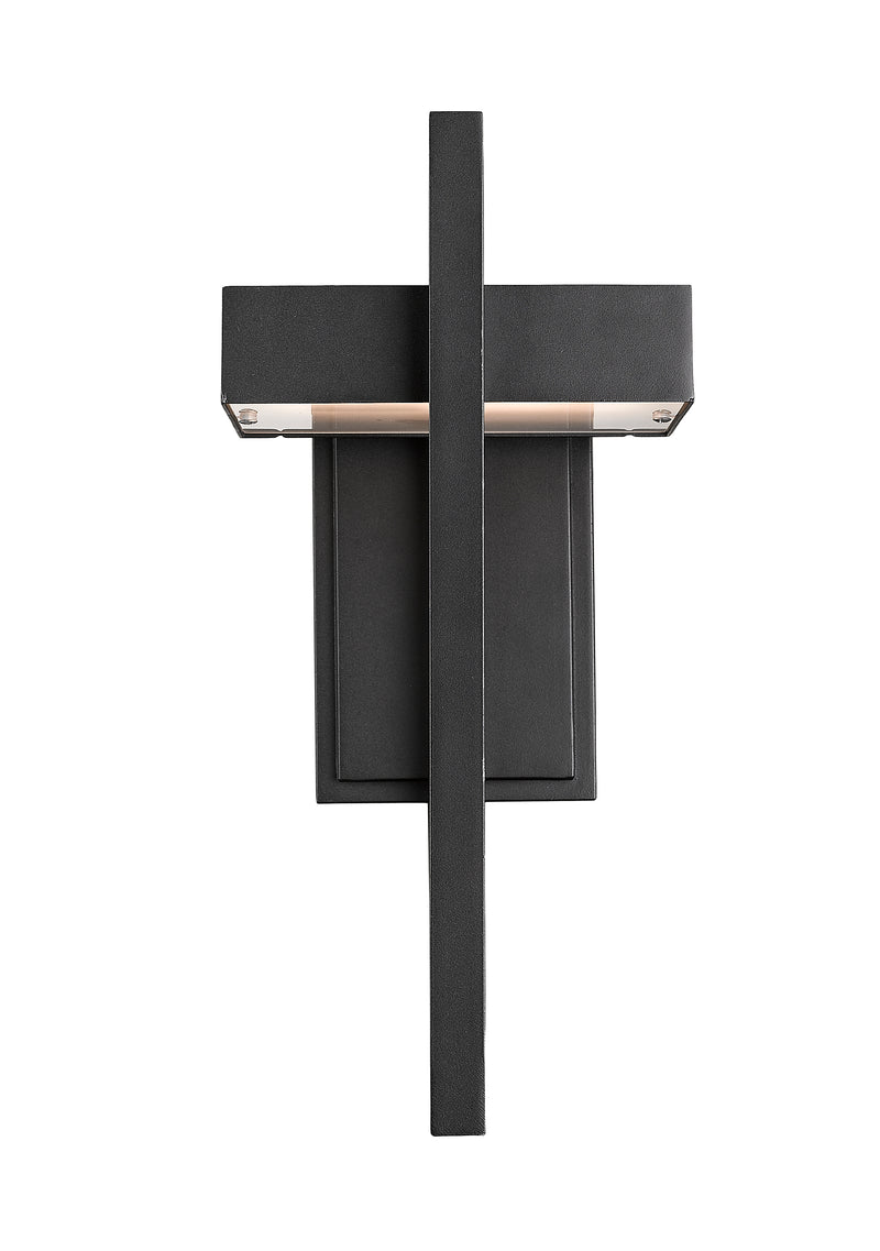 Luttrel 1 Light 7.125" Outdoor Wall Light in Black