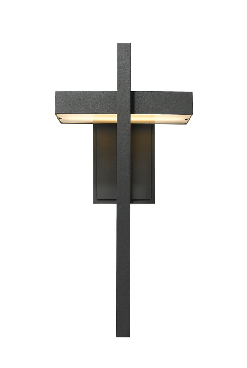 Luttrel 1 Light 11.75" Outdoor Wall Light in Black