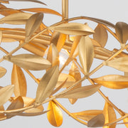 Broche 6 Light 50.5" Linear Chandelier in Antique Gold