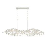 Broche 6 Light 50.5" Linear Chandelier in Matte White