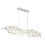 Broche 6 Light 50.5" Linear Chandelier in Matte White