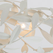 Broche 6 Light 50.5" Linear Chandelier in Matte White
