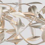 Broche 6 Light 50.5" Linear Chandelier in Antique Silver