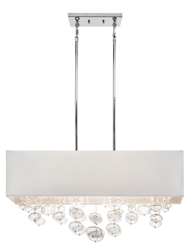 Piatt 6-Light Linear Pendant in Chrome