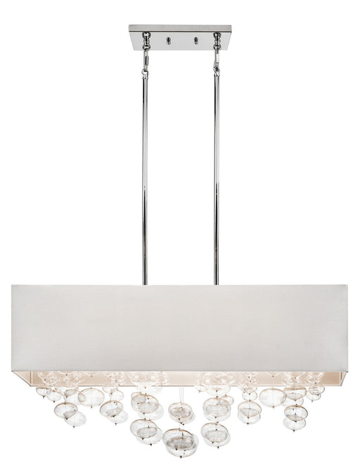 Piatt 6-Light Linear Pendant in Chrome