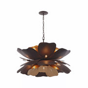 Botanic Panic 13-Light 36" Pendant in Dark Bronze / French Gold