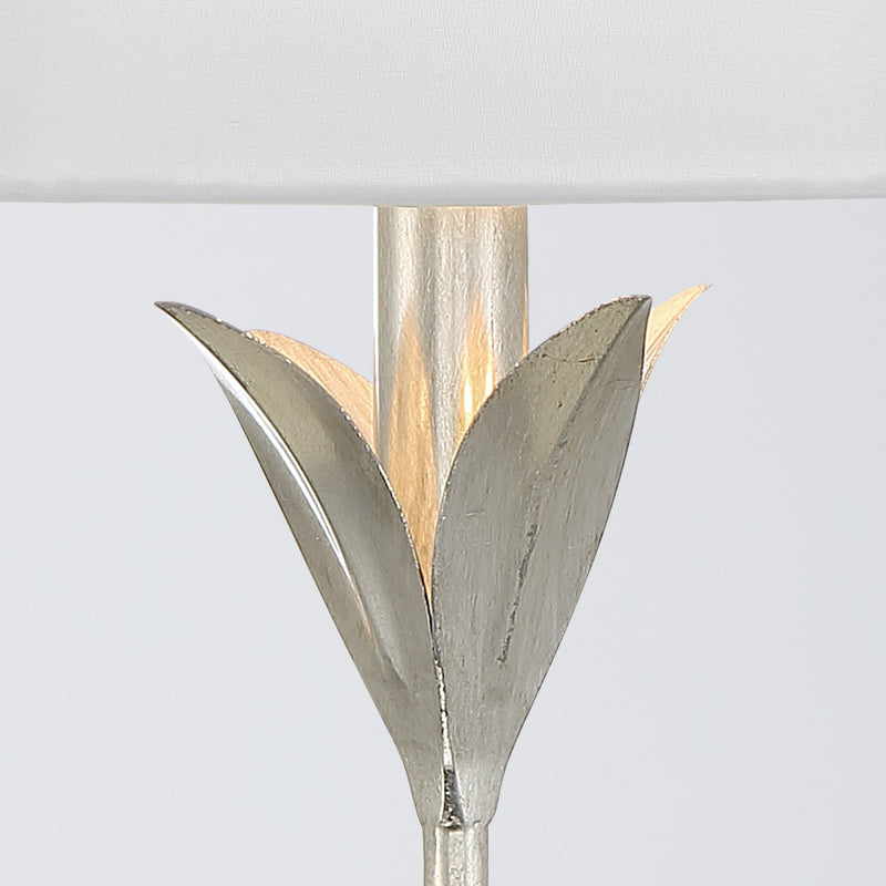 Broche 6 Light 32" Chandelier in Antique Silver
