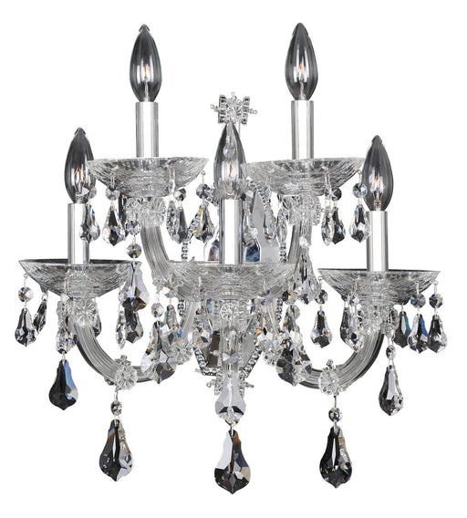 Brahms 5-Light Wall Sconce in Polished Chrome