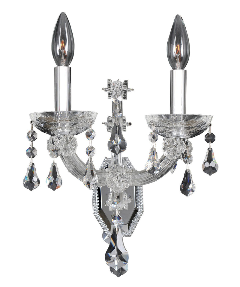 Brahms 2-Light Wall Sconce in Polished Chrome