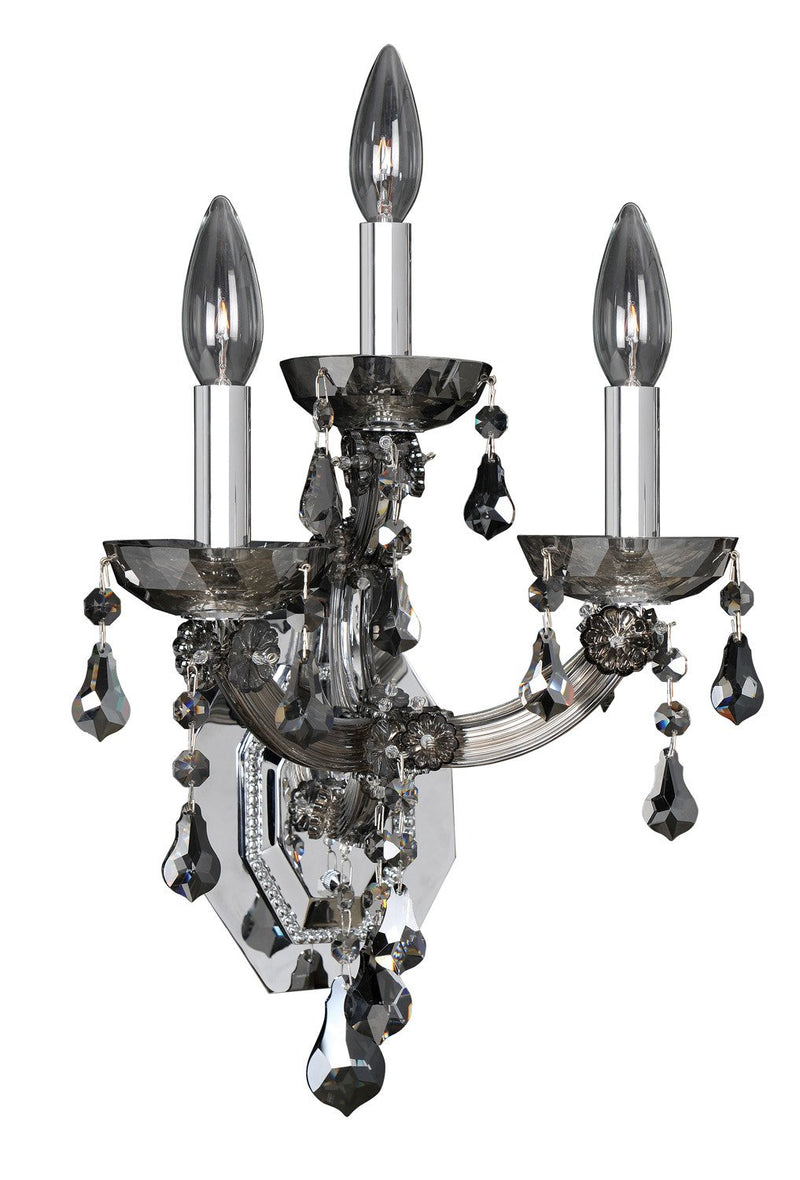 Brahms 3-Light Wall Sconce in Polished Chrome