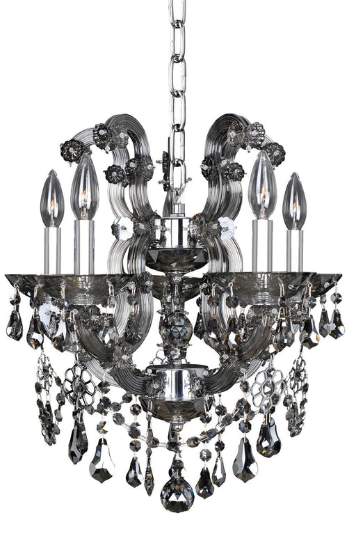 Brahms 5-Light Chandelier in Polished Chrome