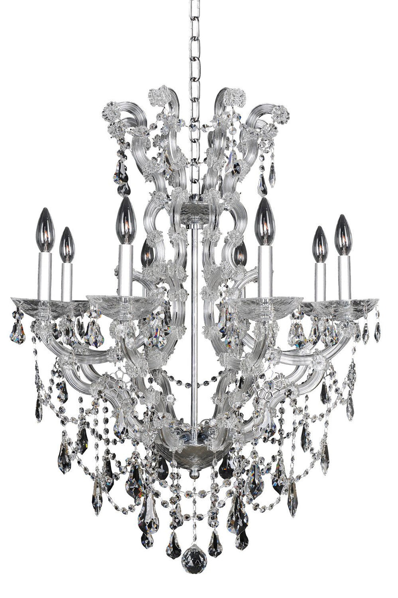 Brahms 8-Light Chandelier in Polished Chrome