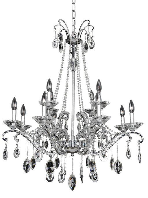 Torreli 12-Light Chandelier in Polished Chrome