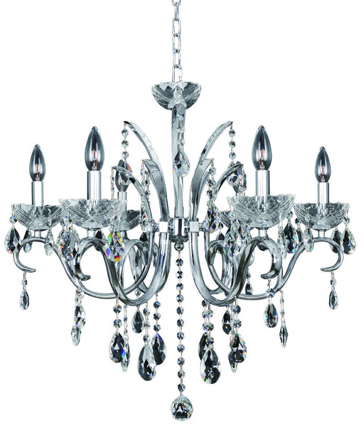 Catalani 6-Light Chandelier in Polished Chrome