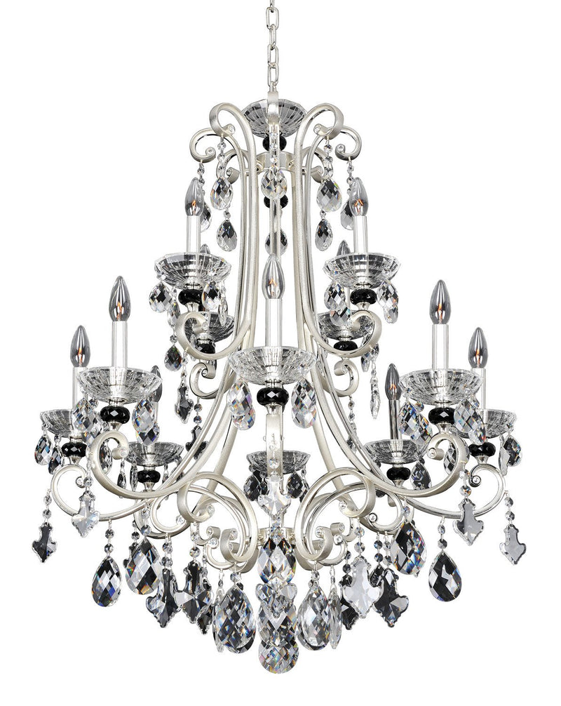 Bedetti 12-Light Chandelier in Two Tone Silver