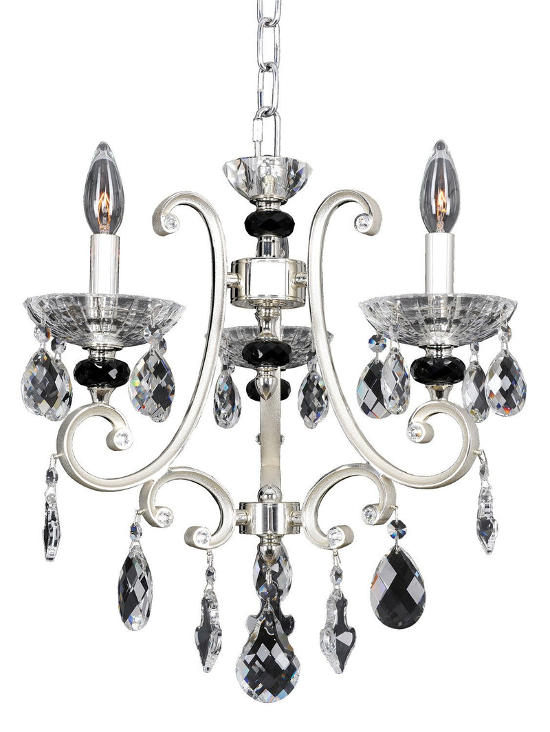 Bedetti 3-Light Chandelier in Two Tone Silver
