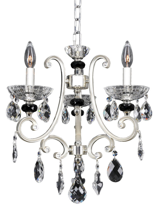 Bedetti 3-Light Chandelier in Two Tone Silver