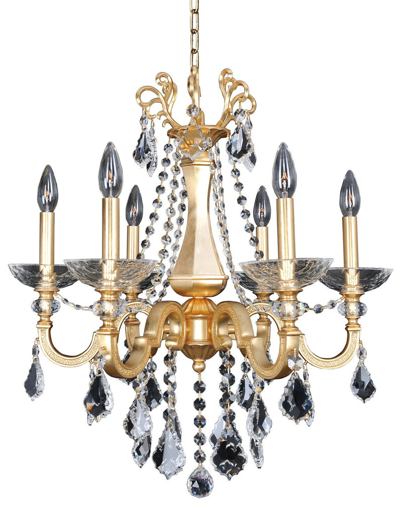Barret 6-Light Chandelier in French Gold