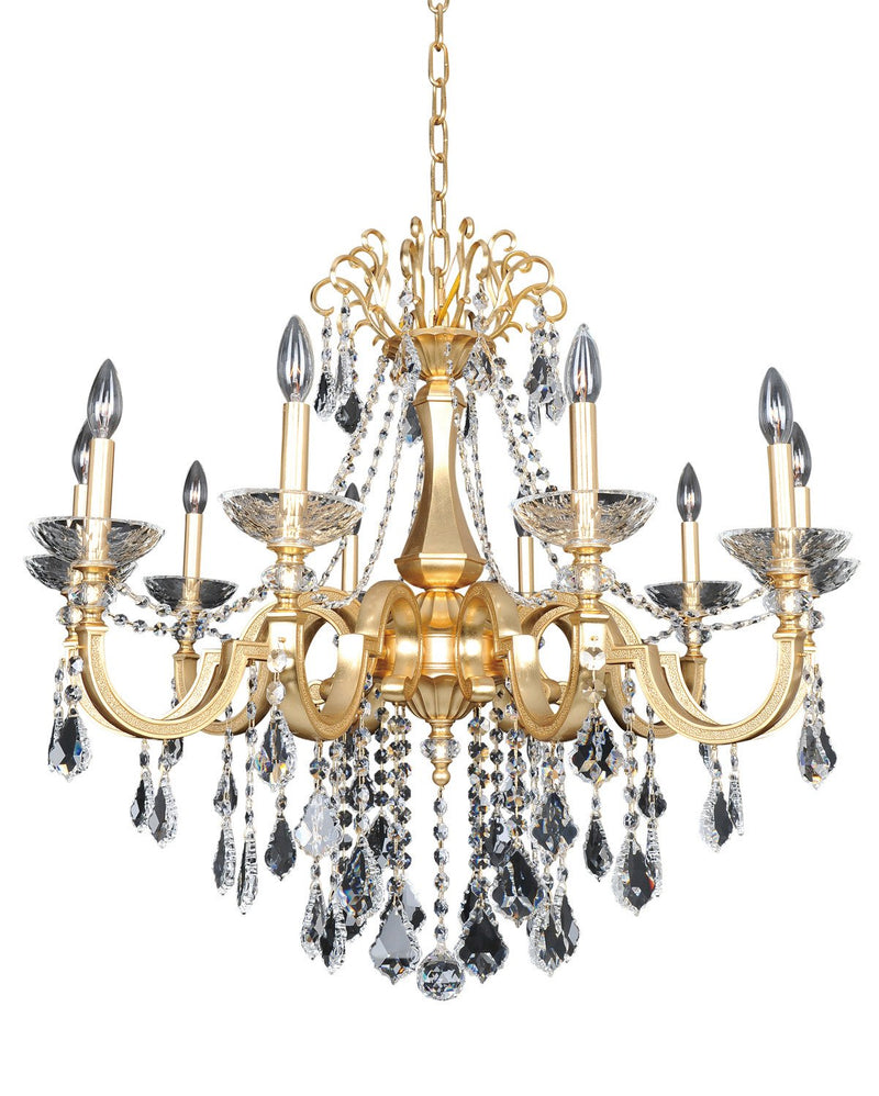 Barret 10-Light Chandelier in French Gold