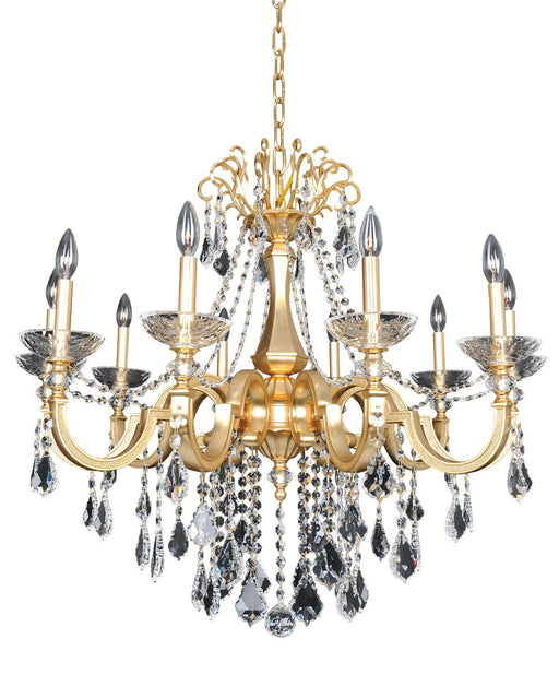 Barret 10-Light Chandelier in French Gold