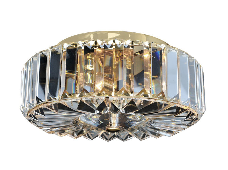 Julien 2-Light Flush Mount in Gold