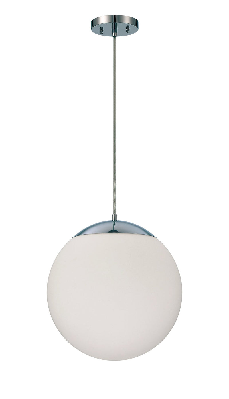 Gaze 1 Light 14" Pendant in Chrome