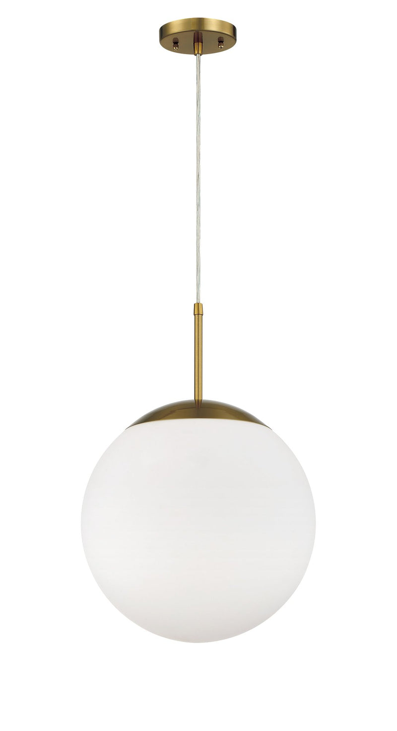 Gaze 1 Light 14" Pendant in Satin Brass